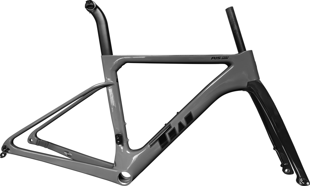 Cuadro TWITTER Ruta R15pro 440mm carbon DISC BB-rosca c/trinche-pilar-pista de trinche-espaciador dark gray 