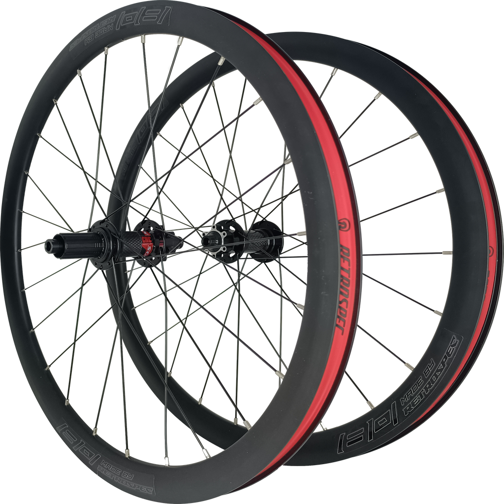 Ruedas RETROSPEC 700 alum RS-R402CB C36 24H manzana/carbon disc brake set