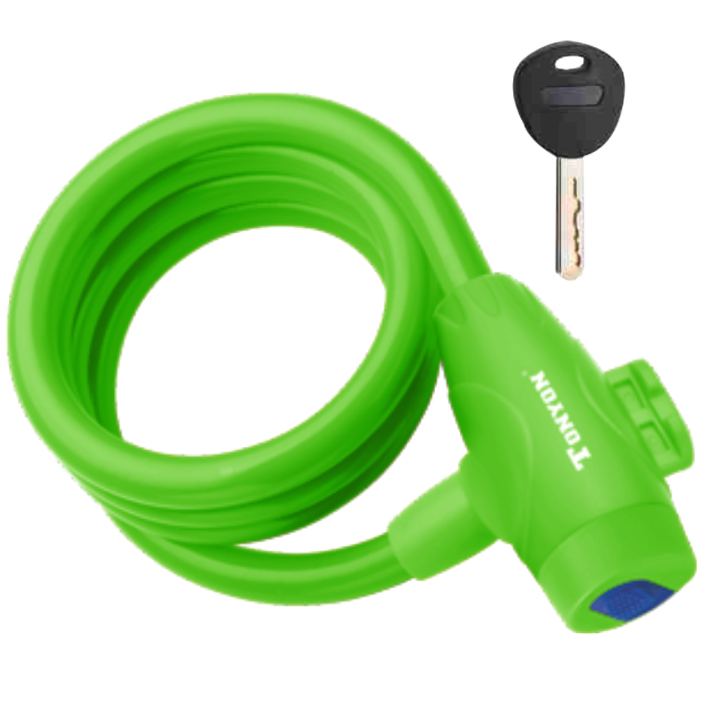 Seguro Bicicleta EAGLE-L c/llave 12X1000mm green