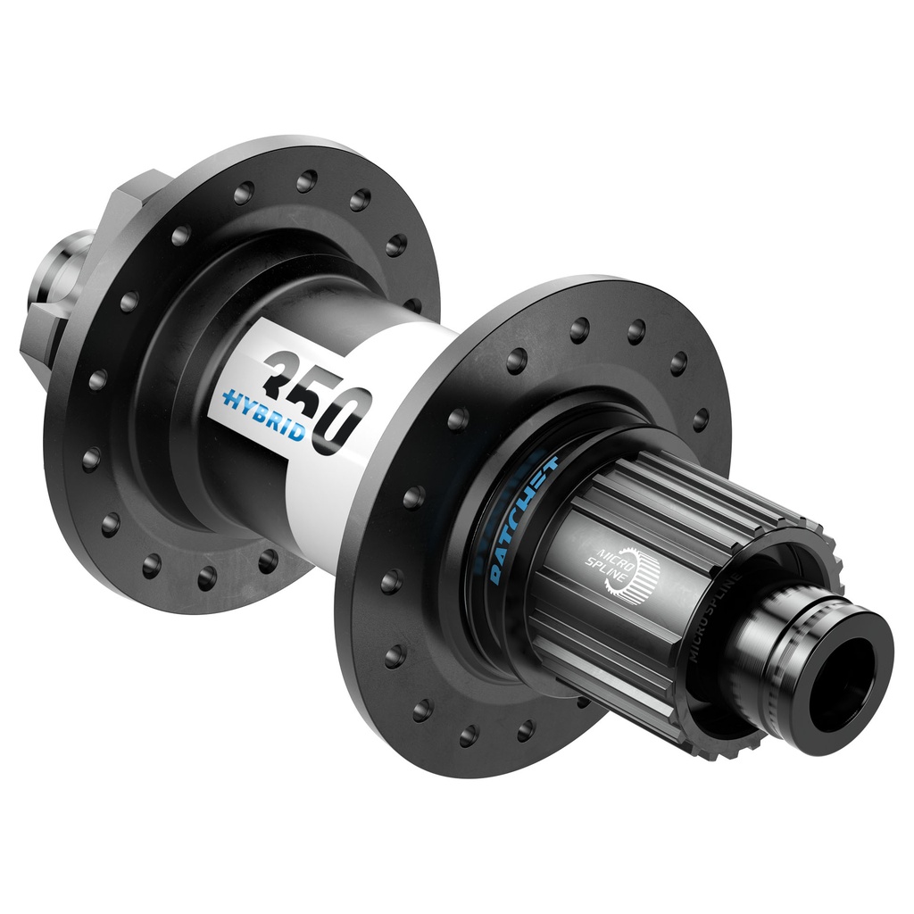 Manzana DT SWISS MTB 350 HIBRID 148x12mm 32h-tipo J 6bolt disc Ratchet System 24 - Shimano Micro Spline posterior blcak