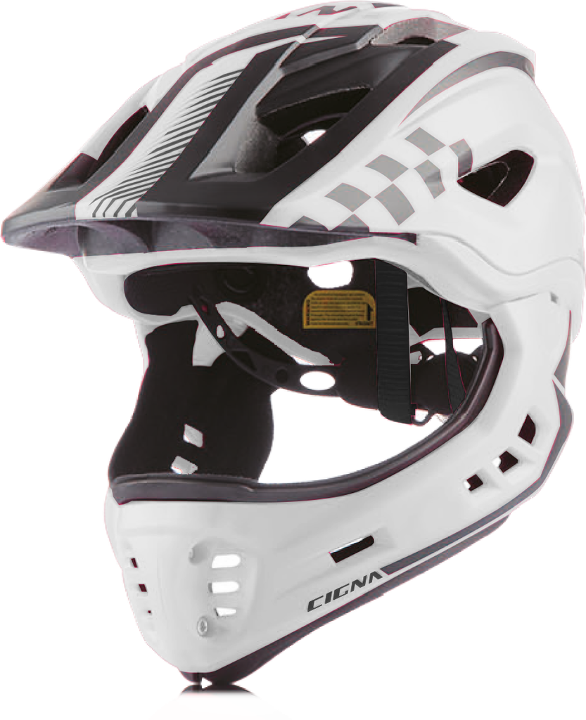 Casco CIGNA TT-32 BMX w/visor integrated S (48-53cm) White/black