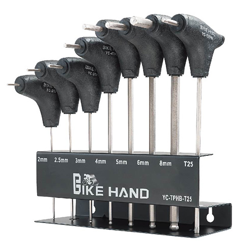 H-Exagonales BIKE HAND larga 2/2.5/3/4/5/6/8 + Torx T25MM YC-TPHB-25 TW