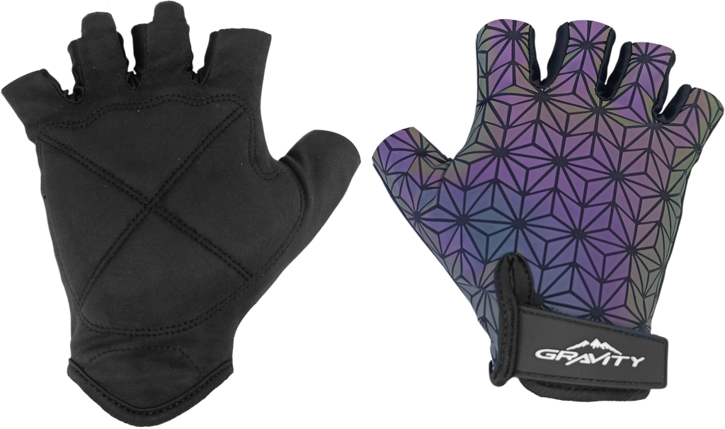 Guantes GRAVITY ciclismo d/corto EG-703 tornasol M
