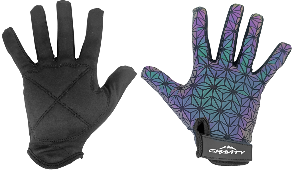 Guantes GRAVITY ciclismo d/largo EG-704 tornasol L