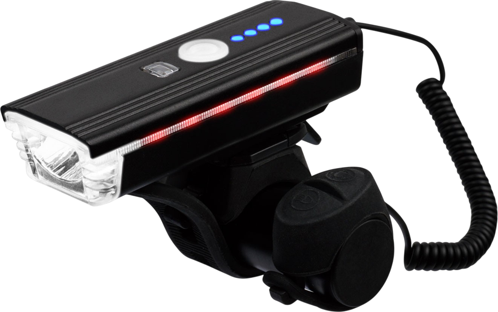 Luz ENJOY EAST delantera EBL-3607 350lm c/sensor control/remot/bocina USB Rechargeable