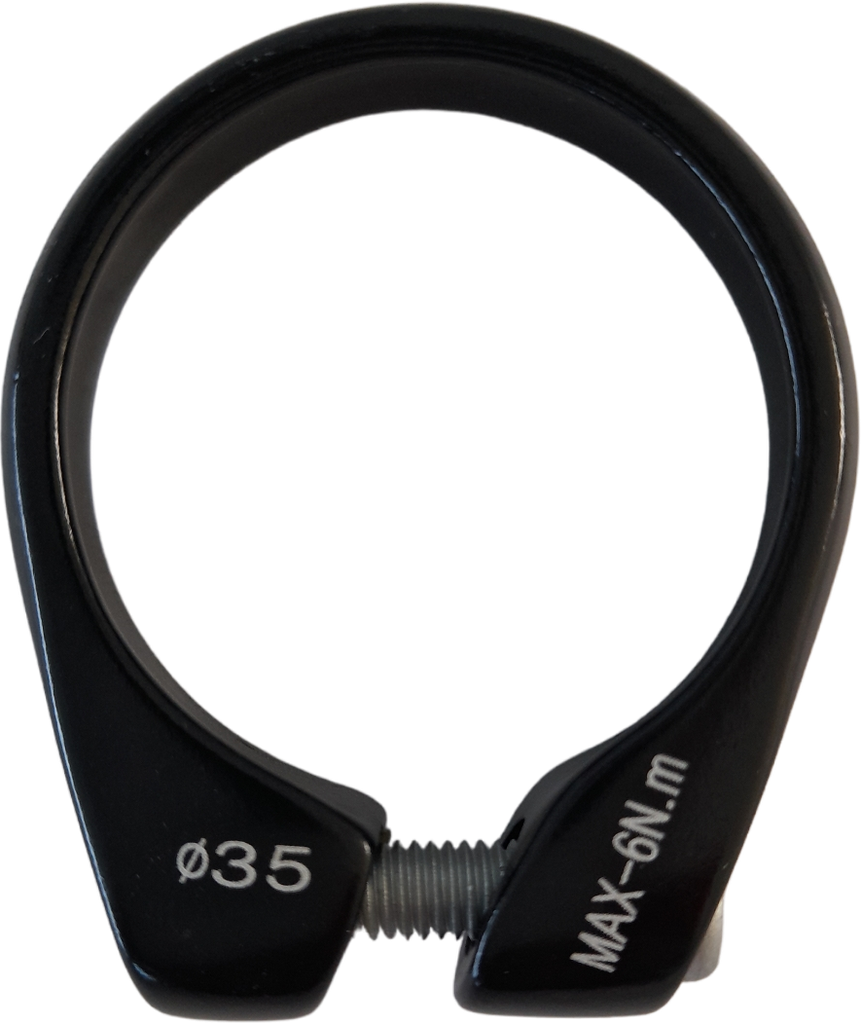 Abrazadera ZOOM c/tornillo 35mm black