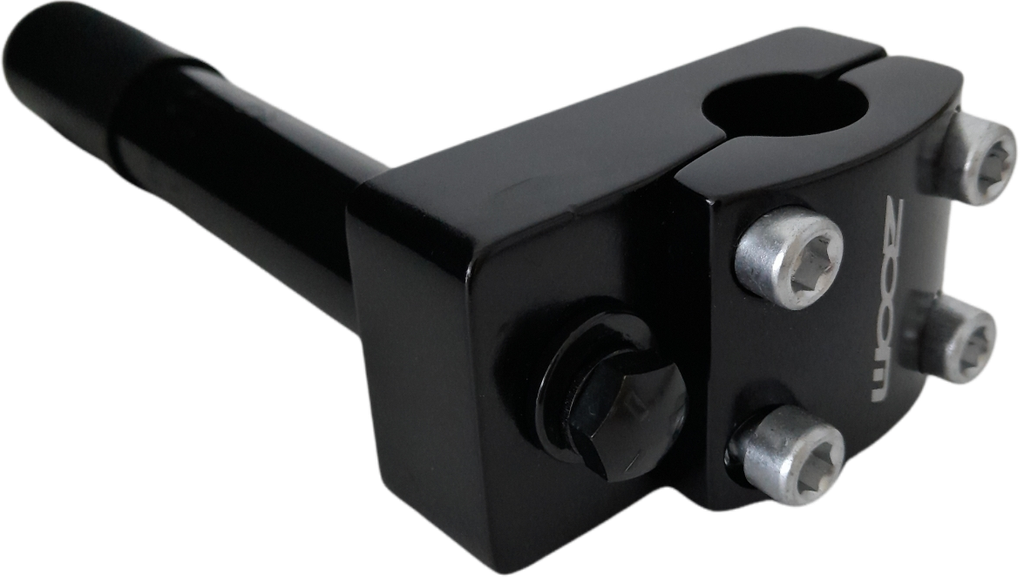 Stem ZOOM BMX 25.4mm 22.2 plano black