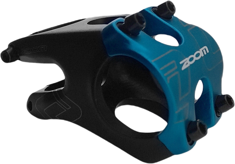 Stem ZOOM MTB DH 50mm TEQUILA blsck/blue -12