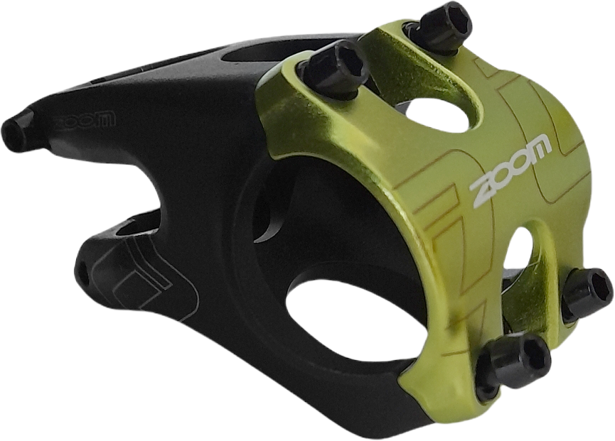 Stem ZOOM MTB DH FOV 40mm 31.8mm TEQUILA black/green  -12