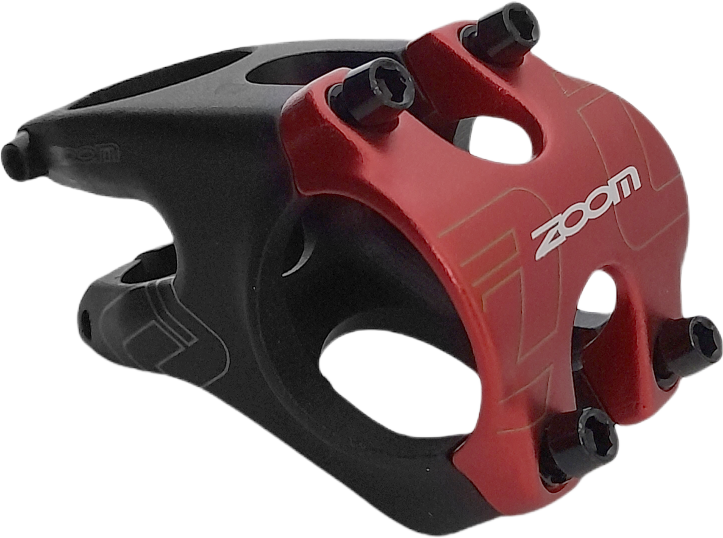 Stem ZOOM MTB DH FOV 40mm 31.8mm TEQUILA black/red -12