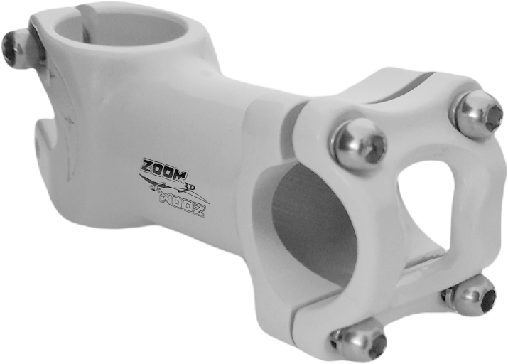 Stem ZOOM MTB Ruta 25.4 80mm white +/-10