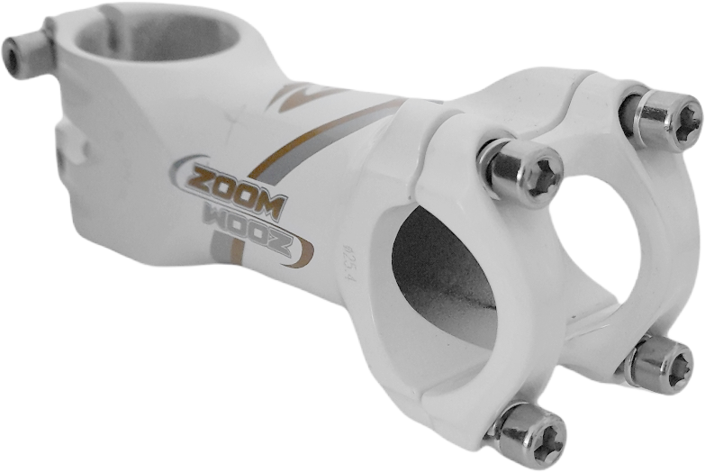 Stem ZOOM MTB Ruta 90mm 25.4 white +/-7