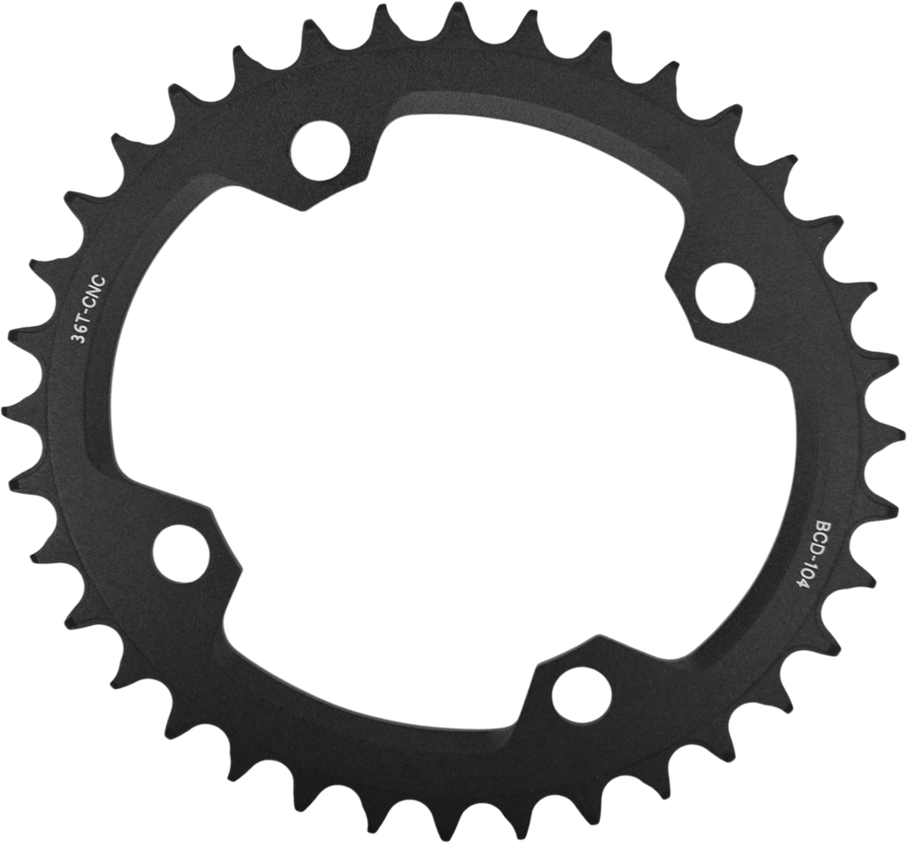 Coronilla GRAVITY ovalada 36T 104BCD black