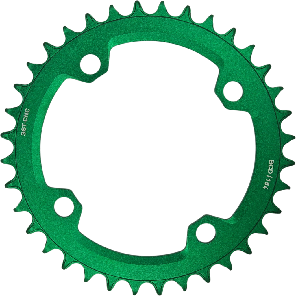 Coronilla GRAVITY redonda 34T 104BCD green