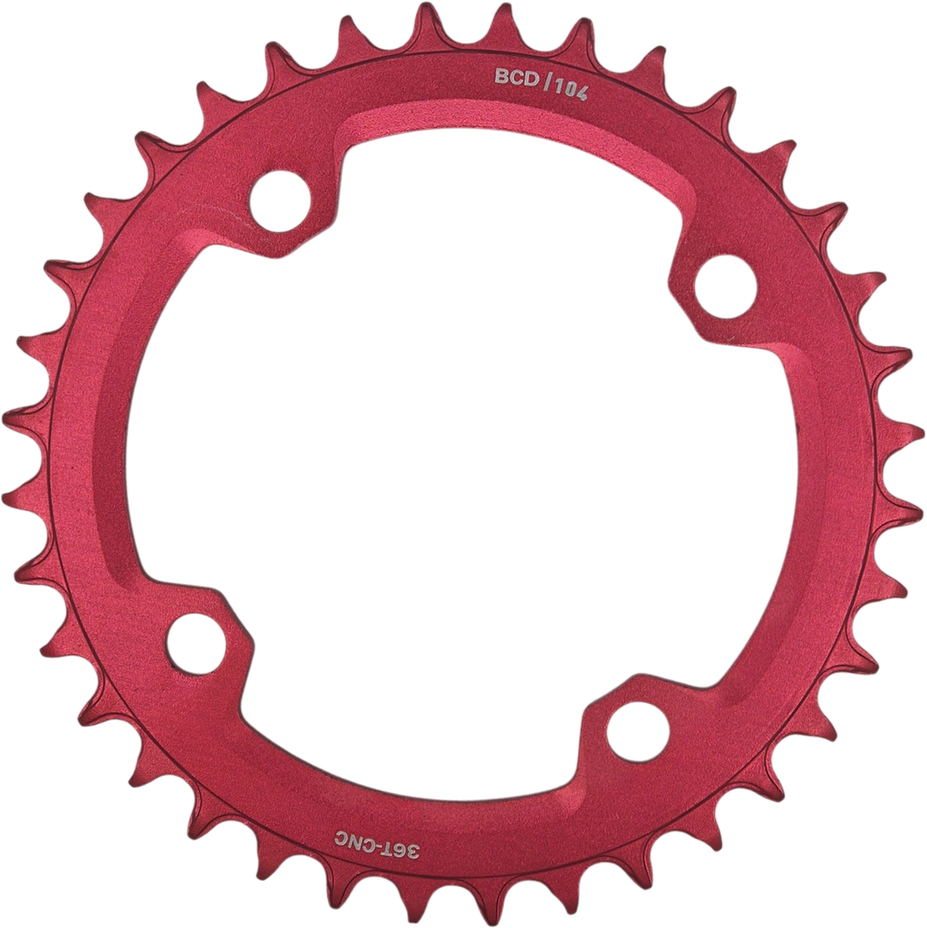 Coronilla GRAVITY redonda 36T 104BCD red