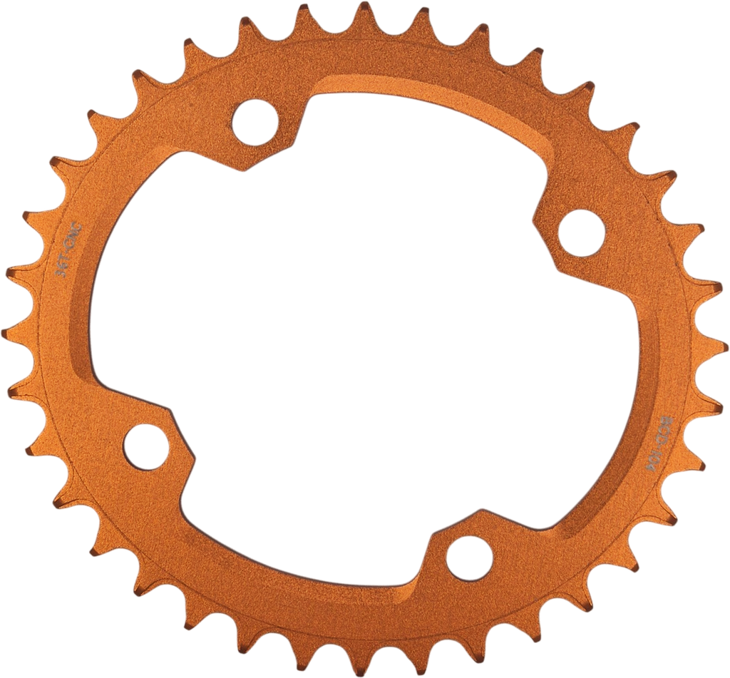 Coronilla GRAVITY ovalada 36T 104BCD orange