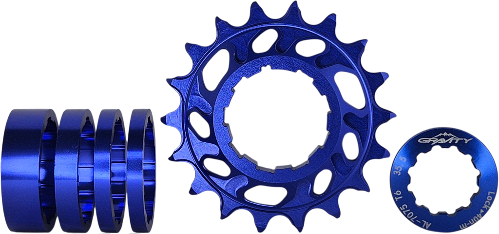 Piñon GRAVITY p/STUNT 18T blue