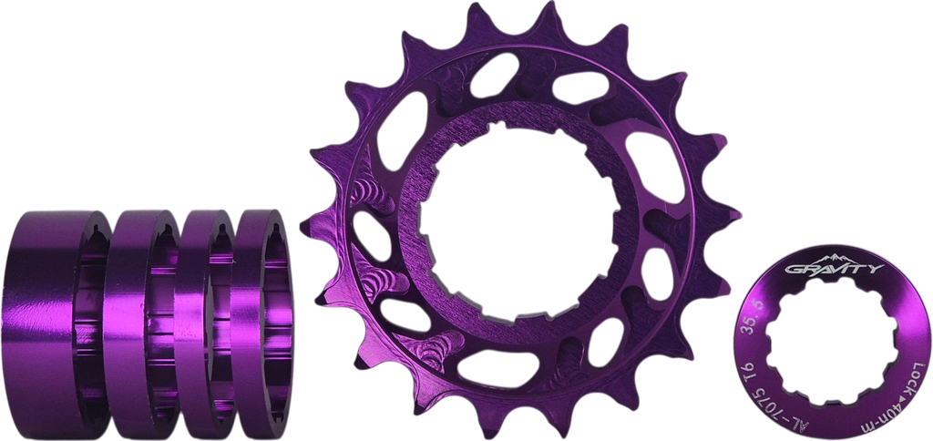 Piñon GRAVITY p/STUNT 18T purple