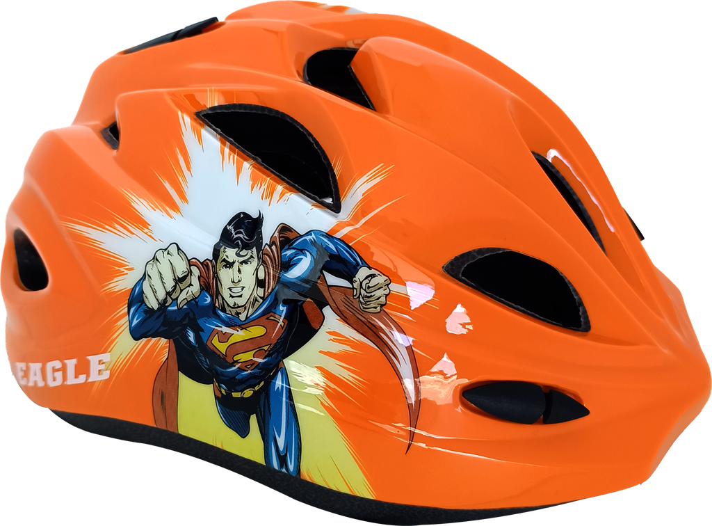 Casco niño EAGLE-F out mould orange SUPERMAN