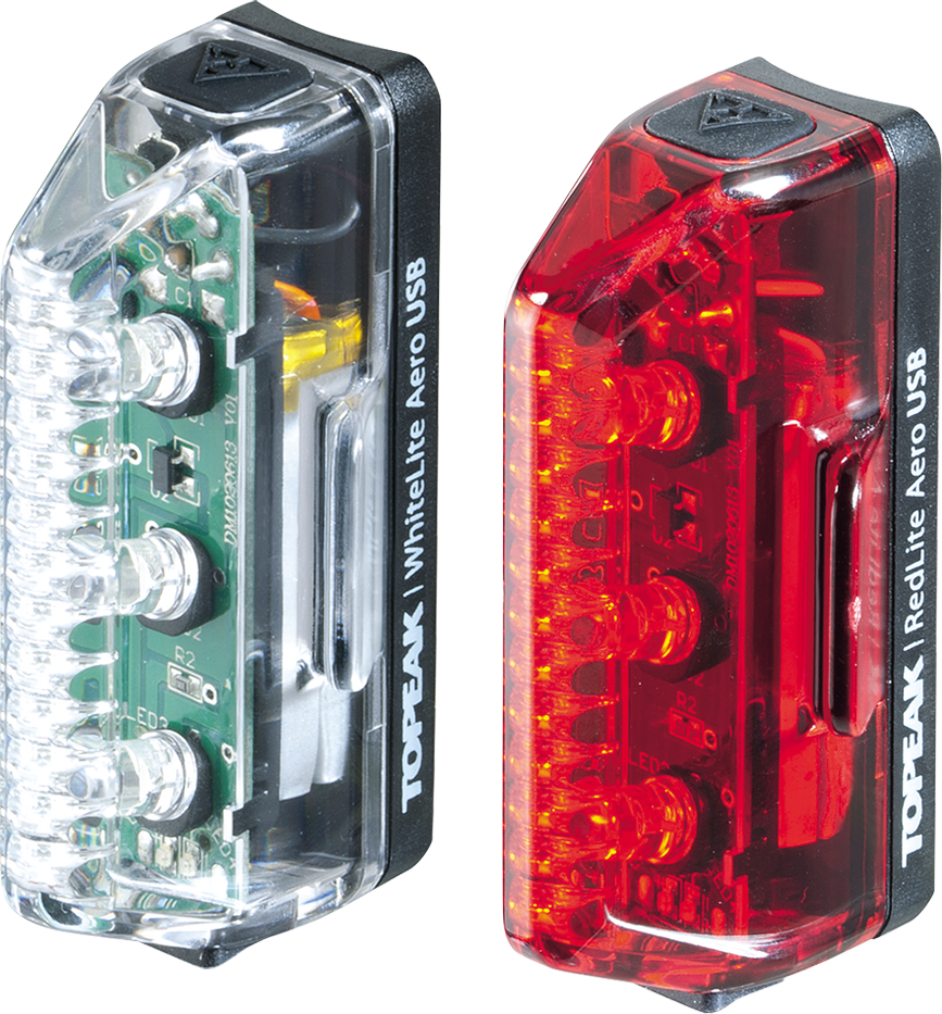 Lampara TOPEAK USB reflect del/post TMS075 combo set