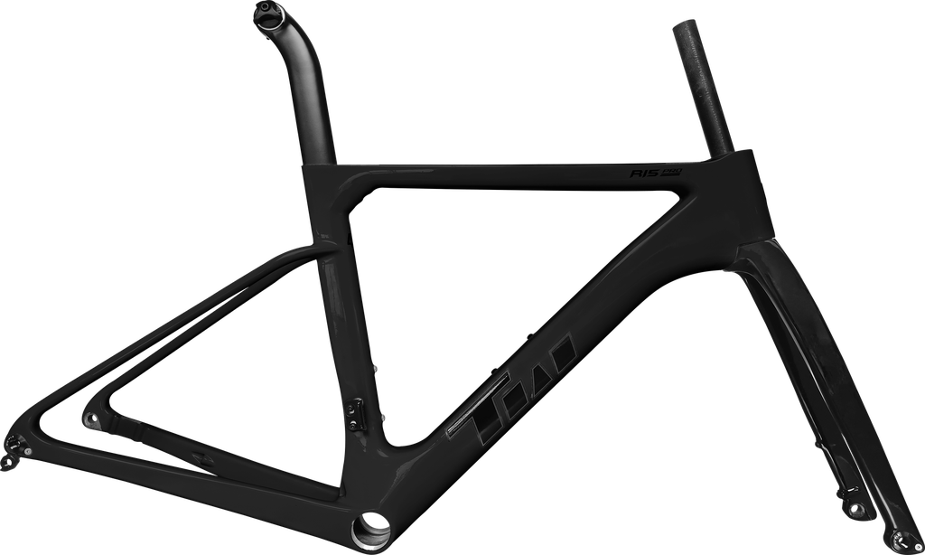 Cuadro TWITTER Ruta R15pro 500mm carbon DISC BB-rosca c/trinche-pilar-pista de trinche-espaciador-bujes matte black