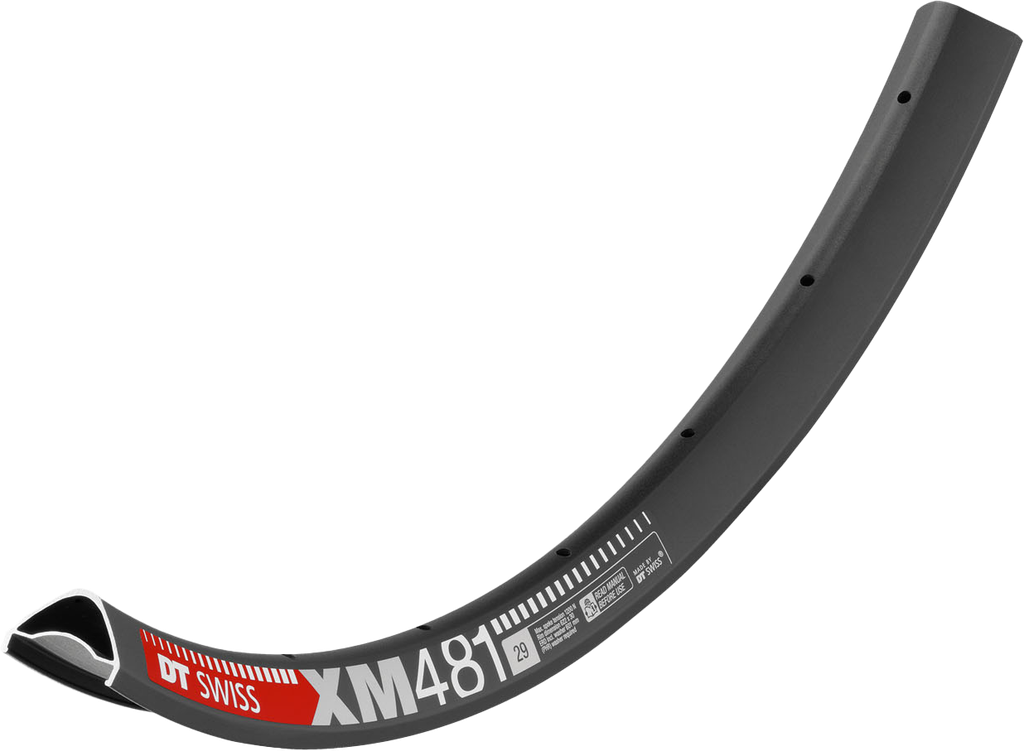 Aro DT SWISS XM481 29 alum 30mm 28H disc p/tubeles black