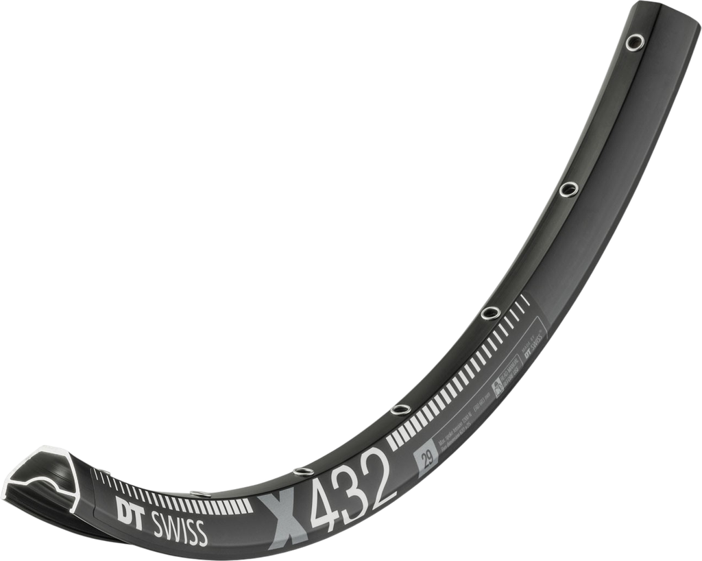 Aro DT SWISS 29 X 432 alum 25mm 28H anillado p/tubeles disc black
