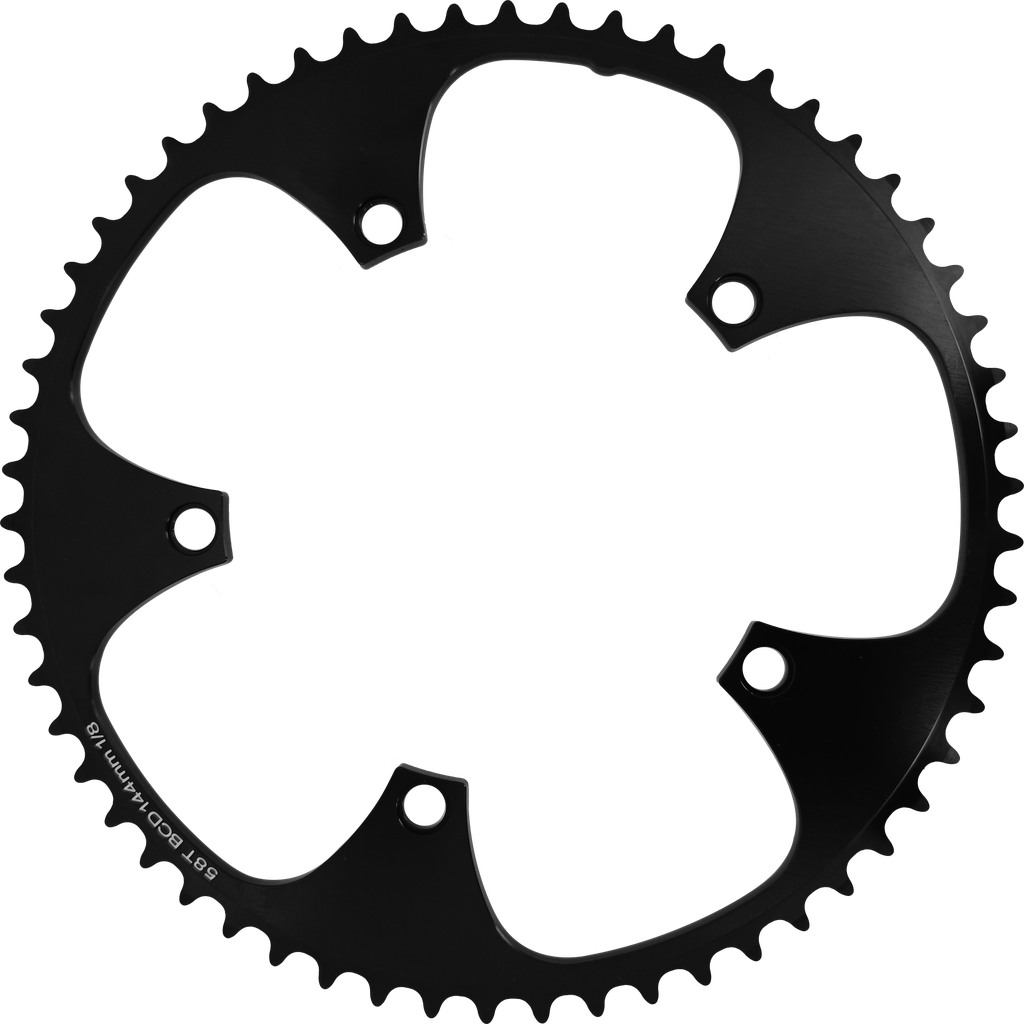 Coronilla DRIVELINE pista alum BCD144 52T 1/8” black