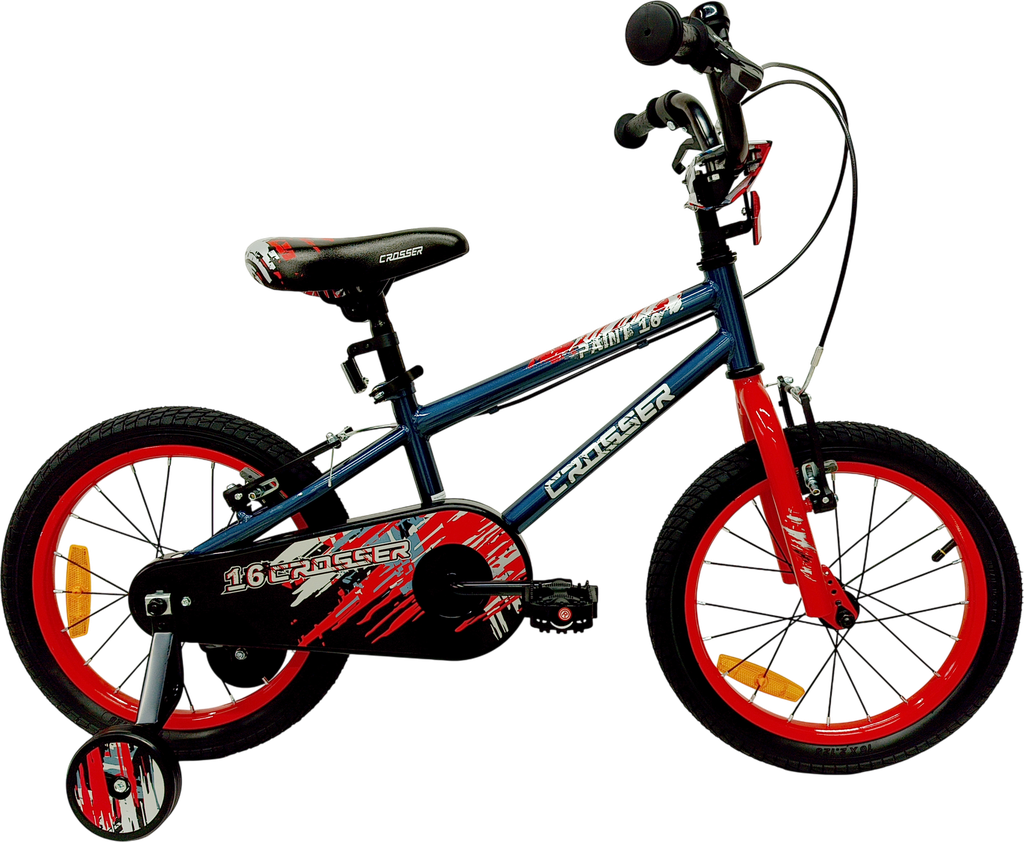 Bicicleta CROSSER 16 BMX v/brake dark blue