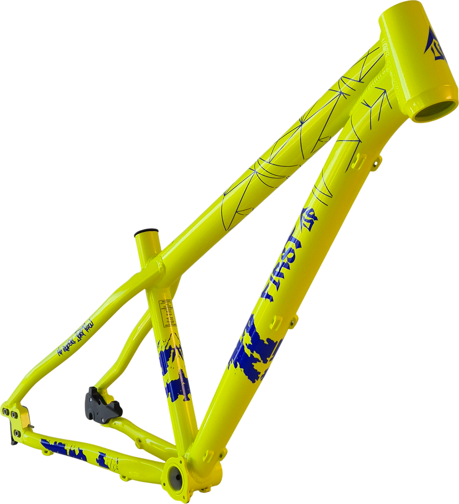 Cuadro F1RST UP 26-27,5 STUNT/DIRT disc plr/31.6 neon yellow