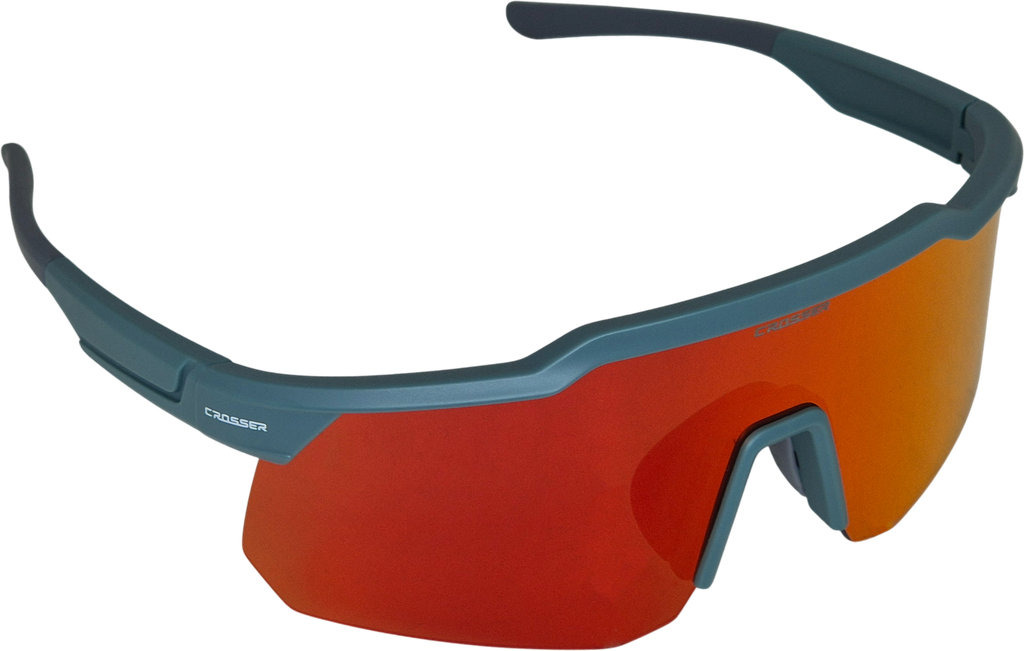 Gafas CROSSER REVO EG-503 matte dark cobalt green grey / orange lens