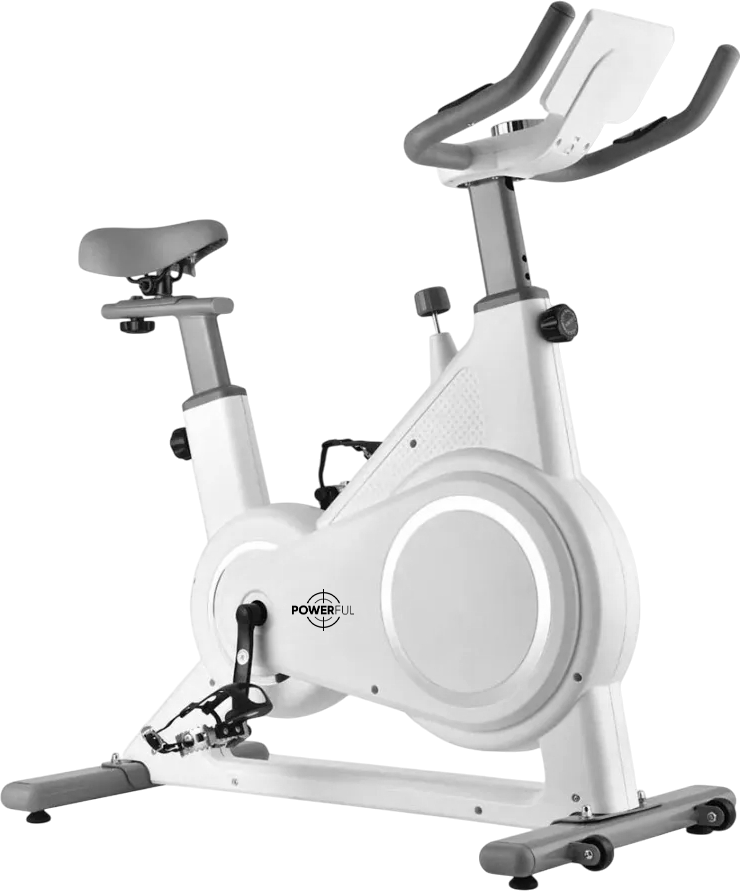 Bicicleta estatica SPINNING YC-700 120Kgs MAX computer white