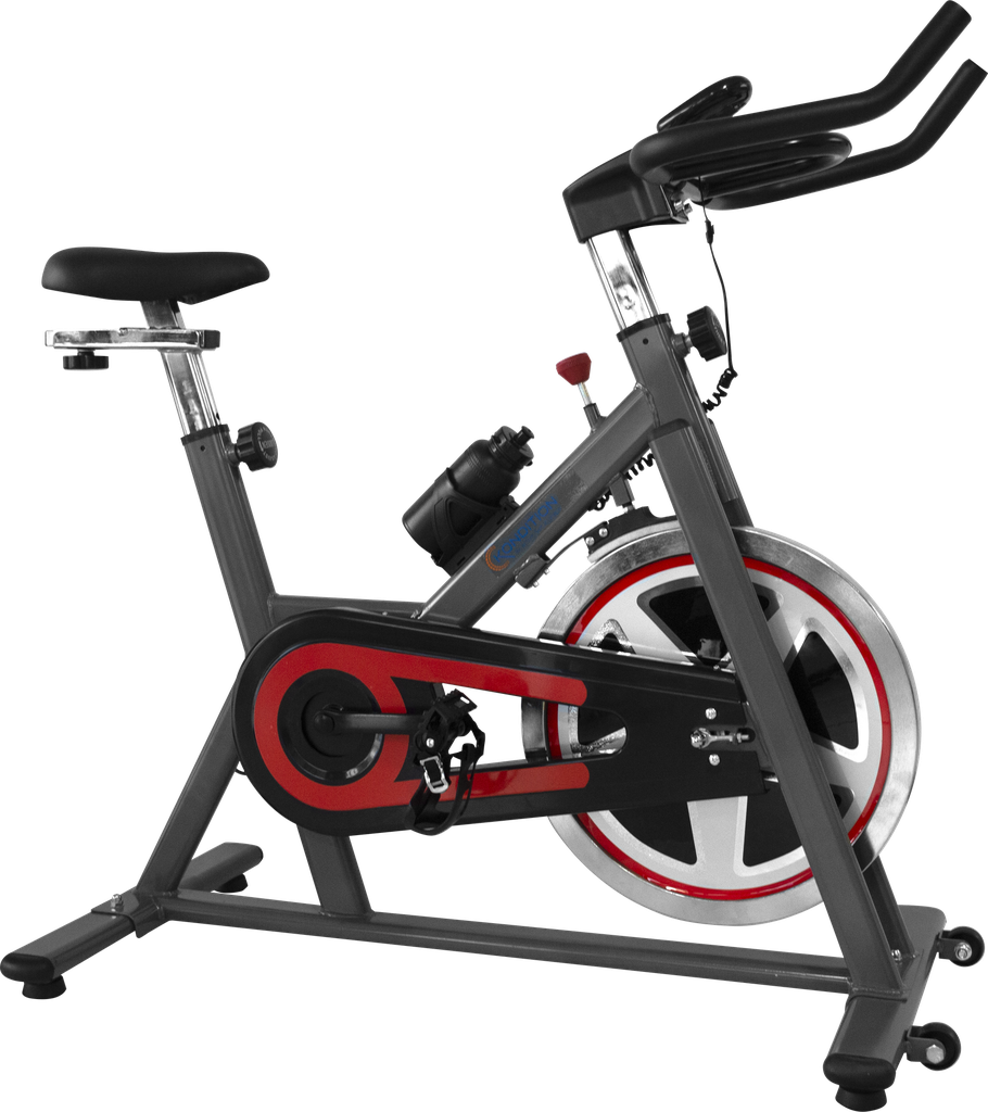 Bicicleta estatica SPINNING KONDITION HW 13Kgs comput grey/rojo 