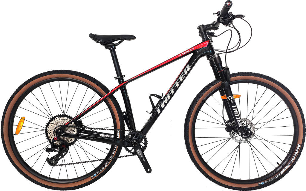 Bicicleta TWITTER 29 MTB STORM2.0 17 carbon M6100-12V holographic red