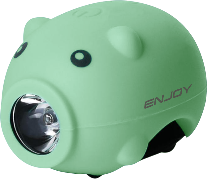 Luz ENJOY EAST delantera PIG EBL-3624 USB green