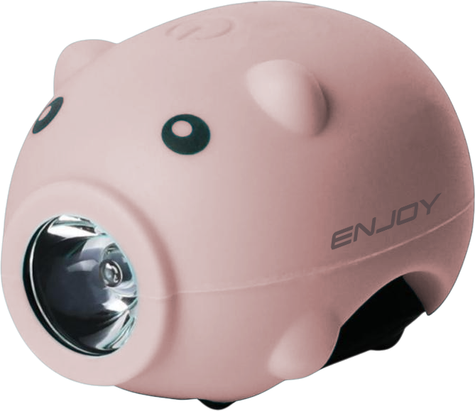 Luz ENJOY EAST delantera PIG EBL-3624 USB pink