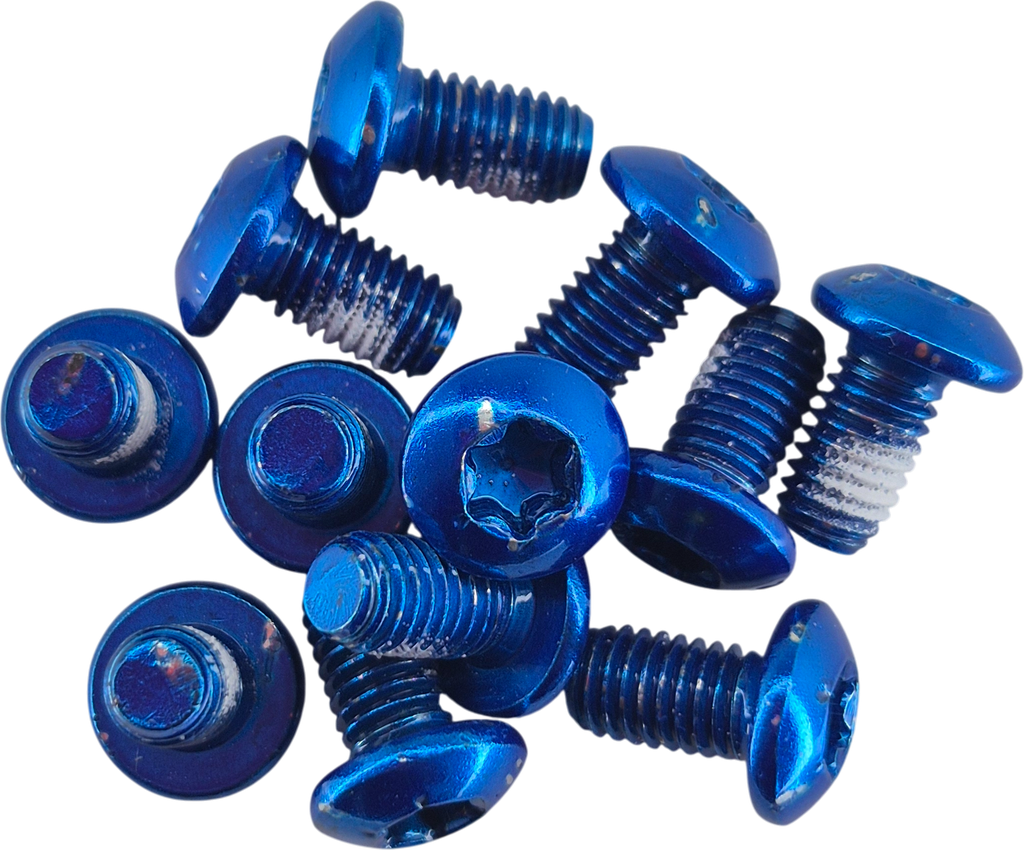 Tornillos GRAVITY para disco de freno 12pcs blue set