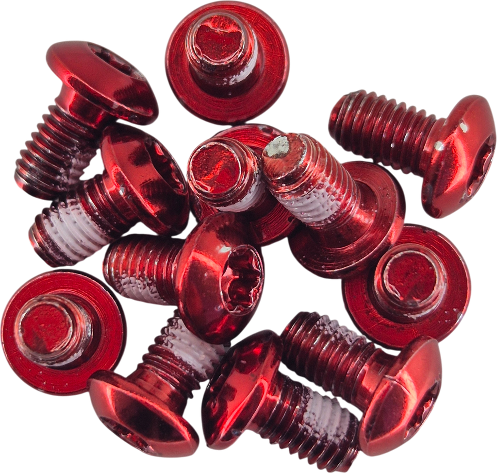 Tornillos GRAVITY para disco de freno 12pcs red set