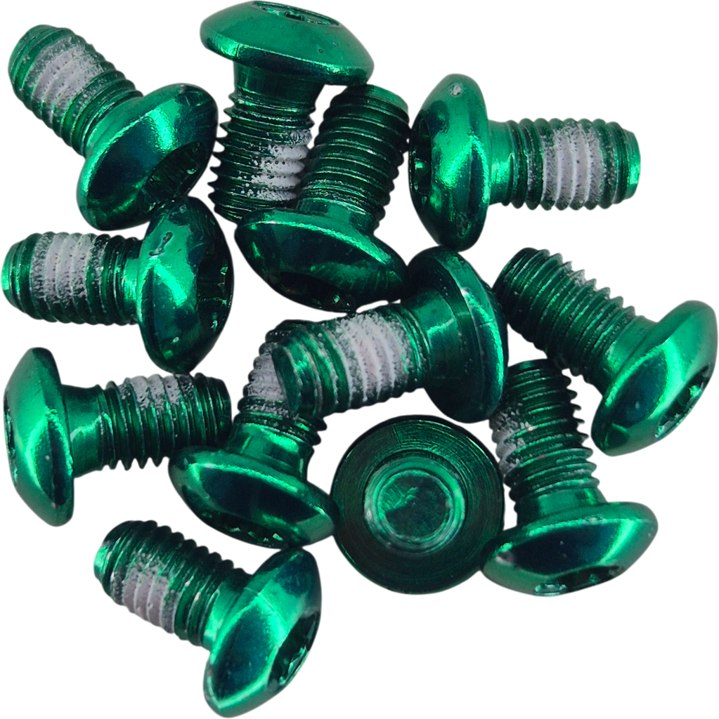 Tornillos GRAVITY para disco de freno 12pcs green set
