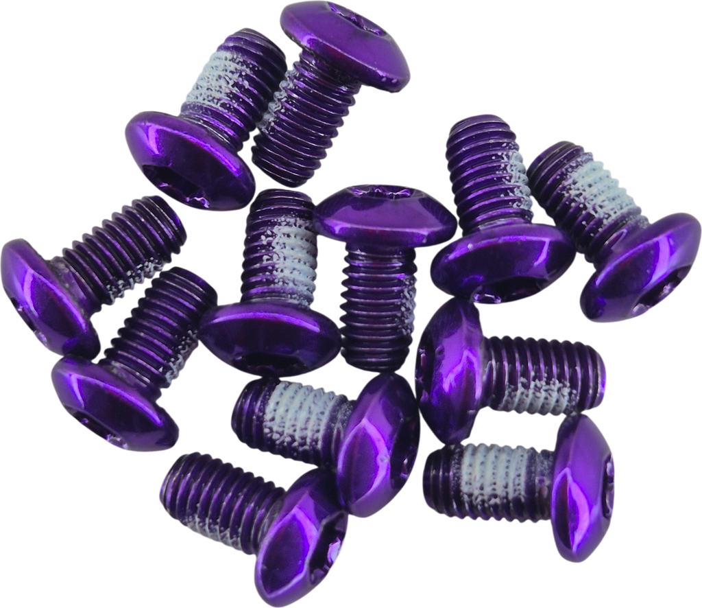 Tornillos GRAVITY para disco de freno 12pcs purple set