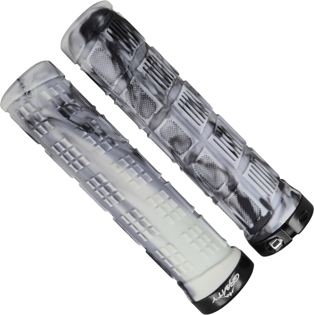 Grip GRAVITY 130mm TPR GRP-3438 white c/seguro black