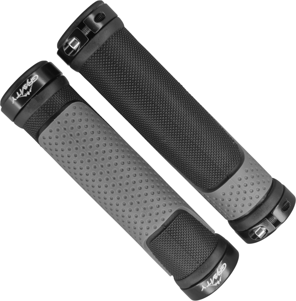 Grip GRAVITY 130mm TPR gray/black c/seguro doble black﻿