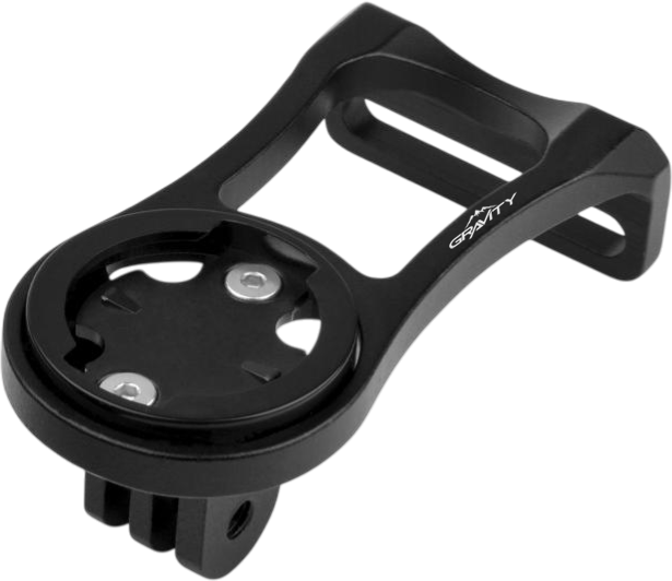 Soporte GRAVITY multi-mount p/timon GOPRO c/garmin, bryton, cateye,wahoo 80mm 