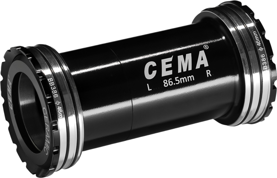 Pista Central CEMA Pressfit BB386 ceramico-SG3 W: 86,5 x ID: 46 mm Sram DUB black