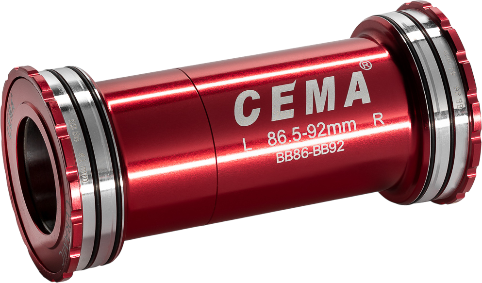 Pista Central CEMA Pressfit BB86-BB92 for Shimano W: 86,5/92 x ID: 41 mm ceramico-SG3 red