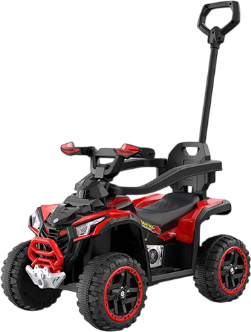 Carro ZERO luces//c/bateria//recargable//c/apoyo direccion 6V4.5AH red/black