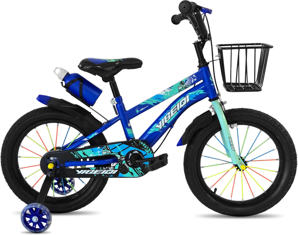 Bicicleta 12 niño c/canasto c/soporte y caramañola blue/black