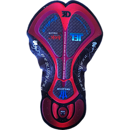 [BP-UNI0031] Badana p/pantaloneta GEL negro/roja 