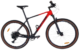 [BP-BIC066] Bicicleta TWITTER 29 MTB PREDATOR PRO 19 carbon disc hidraulico SX-12V black/red 