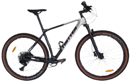 [BP-BIC067] Bicicleta TWITTER 29 MTB PREDATOR PRO 19 carbon disc hidraulico SX-12V black/silver 